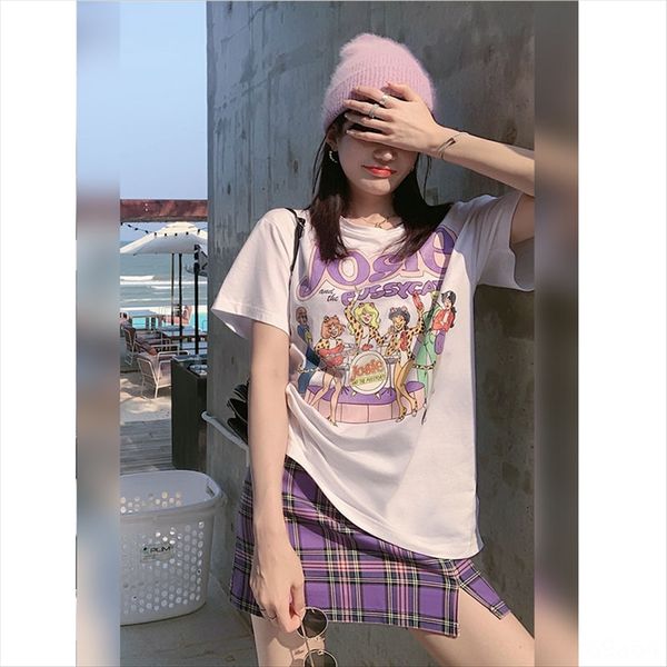 2020 cartoon printing age-reducing short-sleeved t-shirt women's summer loose large size midi fashion 2020 cartoon printing age-reducin, White
2020 cartoon printing age-reducing short-sleeved t-shirt women's summer loose large size midi fashion 2020 cartoon printing age-reducin, White