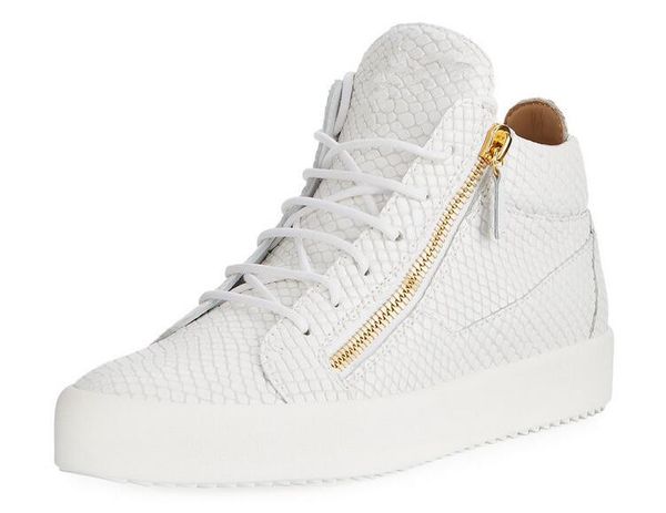 2019 men womens gold double zipper designer sneakers lovers genuine leather high color matching casual flats luxury zipper shoes 35-47, Black
2019 men womens gold double zipper designer sneakers lovers genuine leather high color matching casual flats luxury zipper shoes 35-47, Black