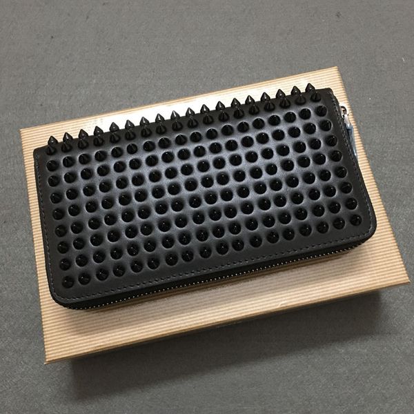 2020 designer wallet luxury clutch women wallets mens long rivet purse card holder genuine leather wallets with box, Red;black
2020 designer wallet luxury clutch women wallets mens long rivet purse card holder genuine leather wallets with box, Red;black