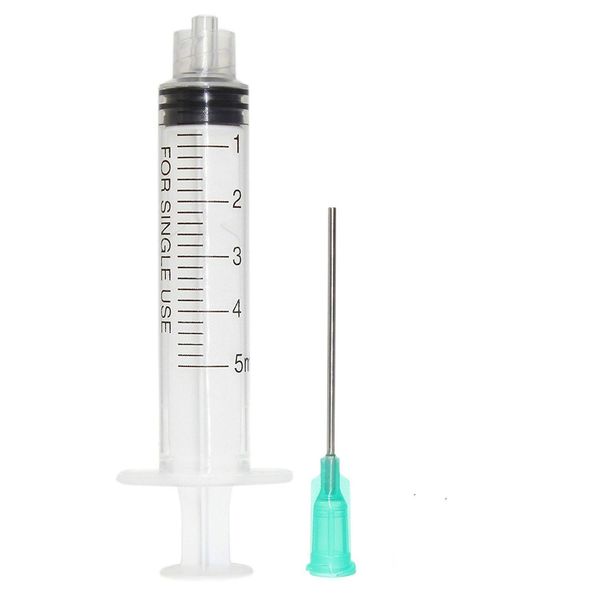 5ml syringes with 18ga 1.5'' blunt tip needle - great for glue applicator, oil dispensing (pack of 10) 110pcs
5ml syringes with 18ga 1.5'' blunt tip needle - great for glue applicator, oil dispensing (pack of 10) 110pcs