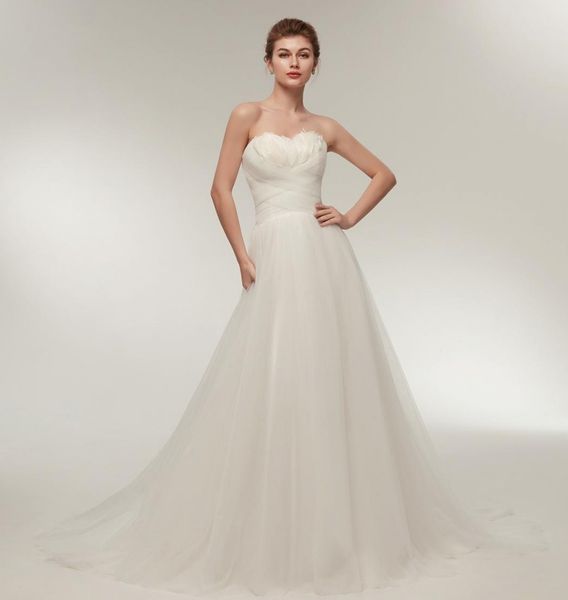 white elegant sweetheart with feather a line tulle long wedding party dresses for women wedding dresses
white elegant sweetheart with feather a line tulle long wedding party dresses for women wedding dresses