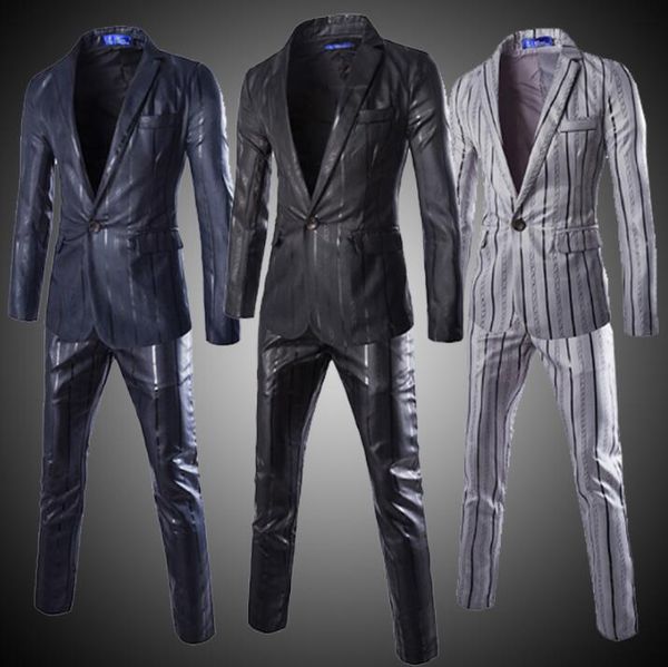 printing stripe a buckle suits men blazer masculino slim fit casaco jaqueta masculina glossy coats mens jacket korean fashion, White;black
printing stripe a buckle suits men blazer masculino slim fit casaco jaqueta masculina glossy coats mens jacket korean fashion, White;black