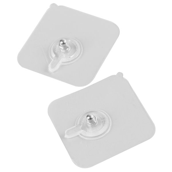 2pcs magic hook without nails transparent strong sticky heavy magic wall hook
