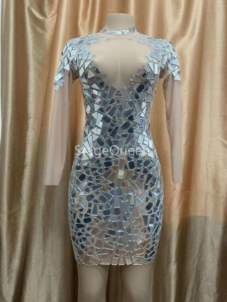 fashion silver mirrors mesh perspective dress backless dresses birthday celebrate costume singer performance dance ds dj dress, Black;red
fashion silver mirrors mesh perspective dress backless dresses birthday celebrate costume singer performance dance ds dj dress, Black;red