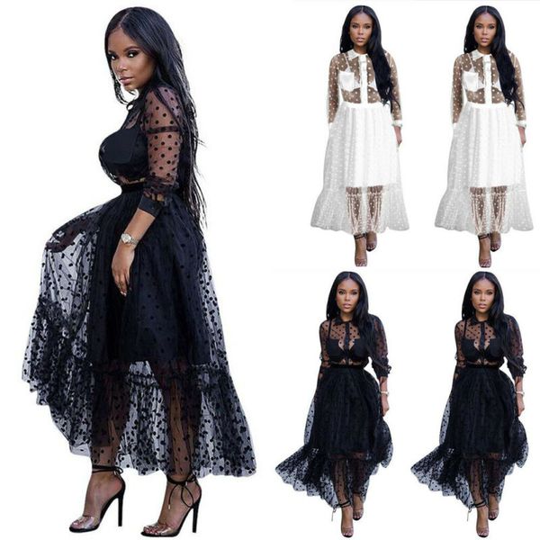 youth womens mesh sheer see through long sleeve wave point club long dress, Black;gray
youth womens mesh sheer see through long sleeve wave point club long dress, Black;gray