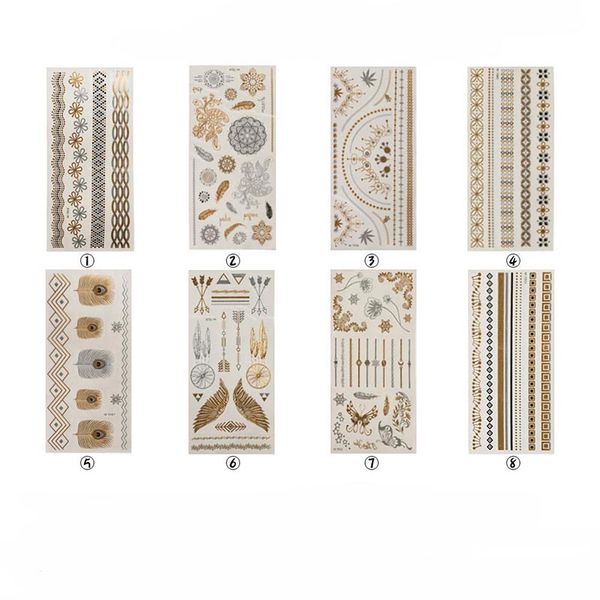 gold silver stamping vintage tattoo stickers shiny fashion body jewellery 8 designs mobile poster bracelet stickers fashion 08
gold silver stamping vintage tattoo stickers shiny fashion body jewellery 8 designs mobile poster bracelet stickers fashion 08