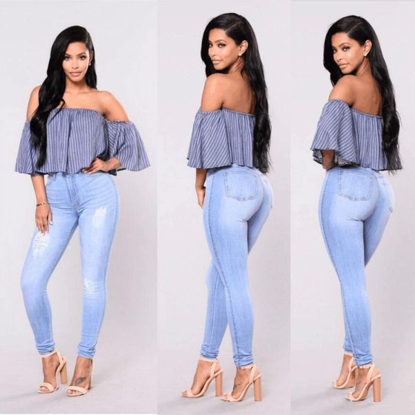 women jeans in the waist tight pencil pants casual style be grinding broken hole grinding white cotton s-2xl fitness, Blue
women jeans in the waist tight pencil pants casual style be grinding broken hole grinding white cotton s-2xl fitness, Blue