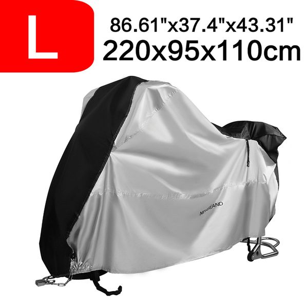 l 220cm 86 inch 210d dust snow rain coat uv protective bike scooter covers protector waterproof motorcycle motor cover trunk d40
l 220cm 86 inch 210d dust snow rain coat uv protective bike scooter covers protector waterproof motorcycle motor cover trunk d40