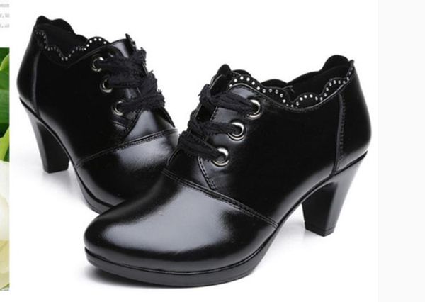 2019 women's shoes in spring and autumn with new style high heel coarse heel round head waterproof table @2137, Black
2019 women's shoes in spring and autumn with new style high heel coarse heel round head waterproof table @2137, Black