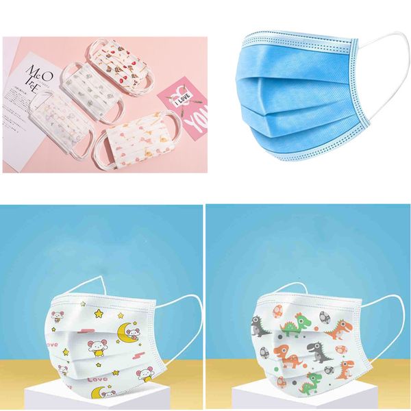 мода маска для лица смешанные цвета детские маски для лица мультфильм печатных пылезащитная маска маска для лица крышка маски анти-пыль дыша