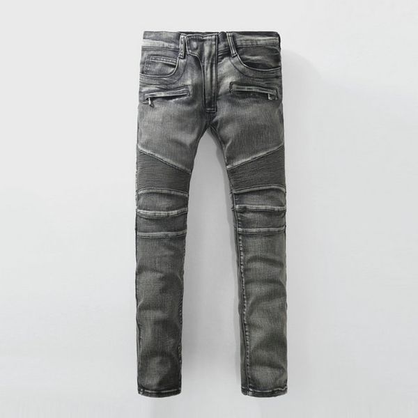 balma classic brand jeans mens designer jeans slim trousers pants motorcycle riding jeans distressed pants hip hop cowboy pants, Blue
balma classic brand jeans mens designer jeans slim trousers pants motorcycle riding jeans distressed pants hip hop cowboy pants, Blue