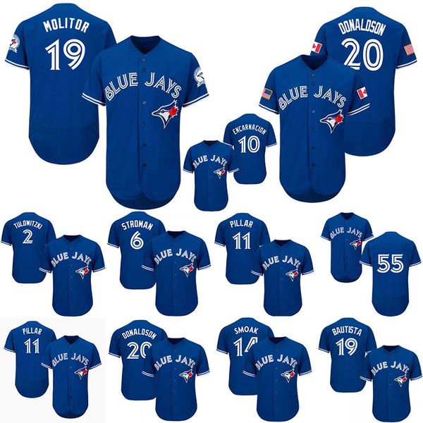 Wholesale 6 Stroman 10 Encarnacion 11 Pillar 14 Smoak 19 Molitor 20 Donaldson 55 Martin Blue Mens Cool Jerseys S-3XL
Wholesale 6 Stroman 10 Encarnacion 11 Pillar 14 Smoak 19 Molitor 20 Donaldson 55 Martin Blue Mens Cool Jerseys S-3XL