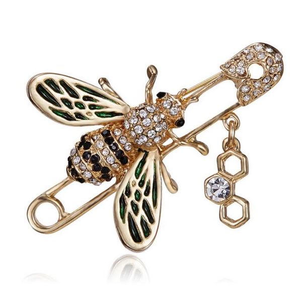2019 r bee brooch women's female rhinestone pearl brooch suit badge brand jewelry ing, Gray
2019 r bee brooch women's female rhinestone pearl brooch suit badge brand jewelry ing, Gray