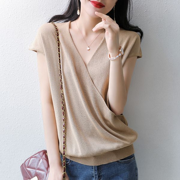pure cotton knitted sweater female pullover v-neck short-sleeved thin loose pullover female sweater knitted fashion soft, White;black
pure cotton knitted sweater female pullover v-neck short-sleeved thin loose pullover female sweater knitted fashion soft, White;black