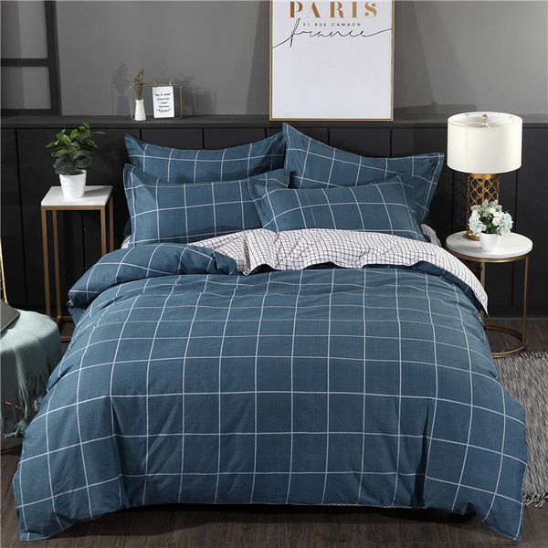 dark blue lattice bedding set pure cotton bed set luxury duvet cover bed sheet pillowcases twin king size
dark blue lattice bedding set pure cotton bed set luxury duvet cover bed sheet pillowcases twin king size