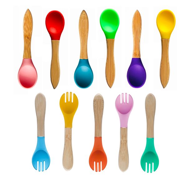 baby feeding fork set, baby feeding spoon setorganic bamboo handle and gum-friendly soft silicone tips
baby feeding fork set, baby feeding spoon setorganic bamboo handle and gum-friendly soft silicone tips