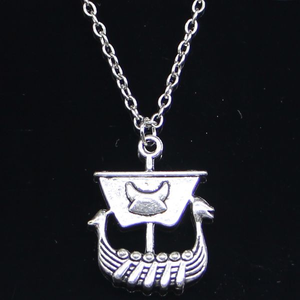 20pcs new fashion necklace 26x21mm viking ship boat silver pendants short long women men colar gift jewelry choker
20pcs new fashion necklace 26x21mm viking ship boat silver pendants short long women men colar gift jewelry choker