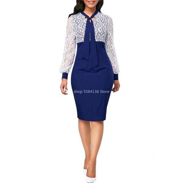 bohisen new fashion spring autumn women's dresses plus size midi dress split full sleeve women lace elegant dress femme clothing, Black;gray
bohisen new fashion spring autumn women's dresses plus size midi dress split full sleeve women lace elegant dress femme clothing, Black;gray