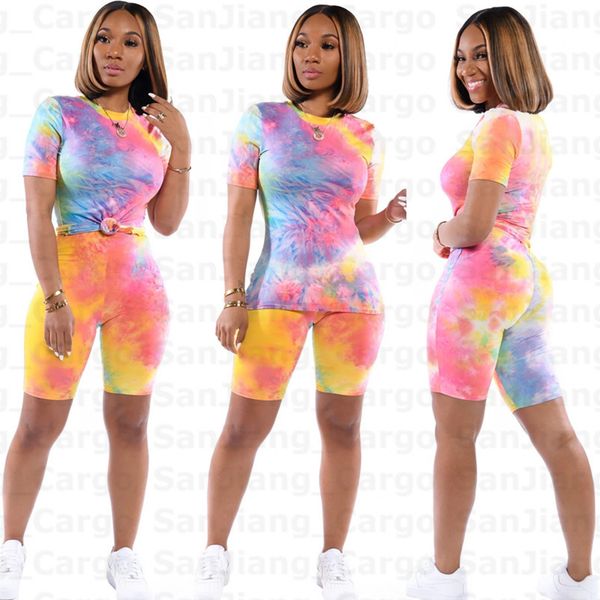 s-3xl tie-dye print two piece set tracksuit women summer clothes t shirt + biker shorts sweat suits outfits slim sportswear e31211, Gray
s-3xl tie-dye print two piece set tracksuit women summer clothes t shirt + biker shorts sweat suits outfits slim sportswear e31211, Gray