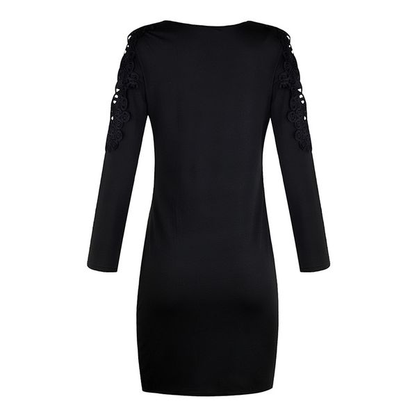 casual dresses women's wear strapless splicing lace lace long sleeves dress sellers hollowing out round collar party designer clothes, Black;gray
casual dresses women's wear strapless splicing lace lace long sleeves dress sellers hollowing out round collar party designer clothes, Black;gray