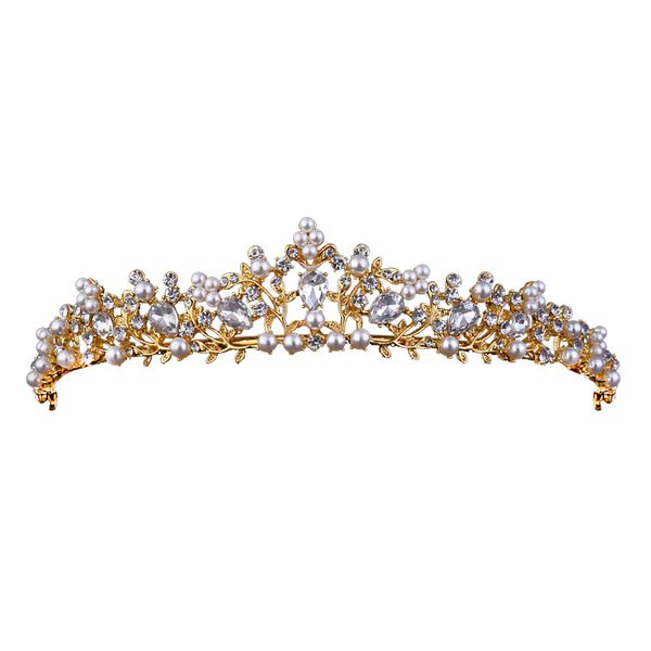 1pc crystal wedding bridal tiaras hairband pageant rhinestones princess crown headpiece accessiories for ladies girls women, Golden;white
1pc crystal wedding bridal tiaras hairband pageant rhinestones princess crown headpiece accessiories for ladies girls women, Golden;white