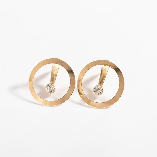 maxi new exaggerated fashion personality geometric circle rhinestone rear hanging earrings, Silver
maxi new exaggerated fashion personality geometric circle rhinestone rear hanging earrings, Silver