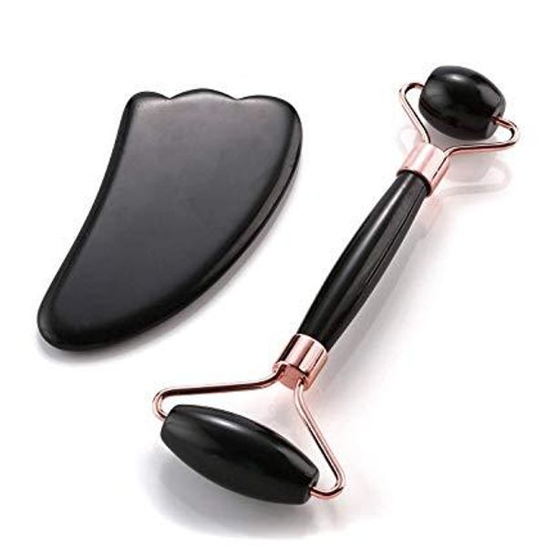 100% natural obsidian roller for face - guasha massage scraping tool - anti aging eye facial skin massager treatment therapy
100% natural obsidian roller for face - guasha massage scraping tool - anti aging eye facial skin massager treatment therapy