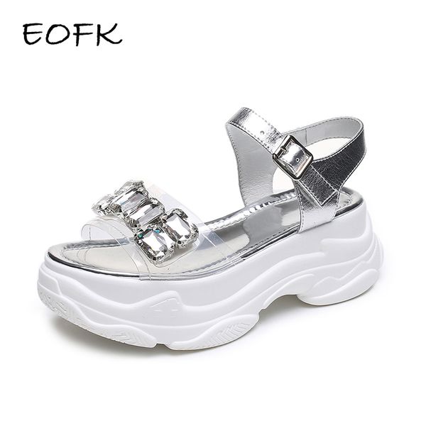 eofk women platform sandals summer fashion crystal women's flat sandals height increasing outdoor casual white female flat shoes, Black
eofk women platform sandals summer fashion crystal women's flat sandals height increasing outdoor casual white female flat shoes, Black