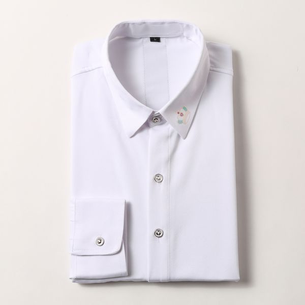 2020 fashion long-sleeved solid shirt mens business dress shirts fashion men clothes spring autumn man sociaml shirts en shirt french, White;black
2020 fashion long-sleeved solid shirt mens business dress shirts fashion men clothes spring autumn man sociaml shirts en shirt french, White;black