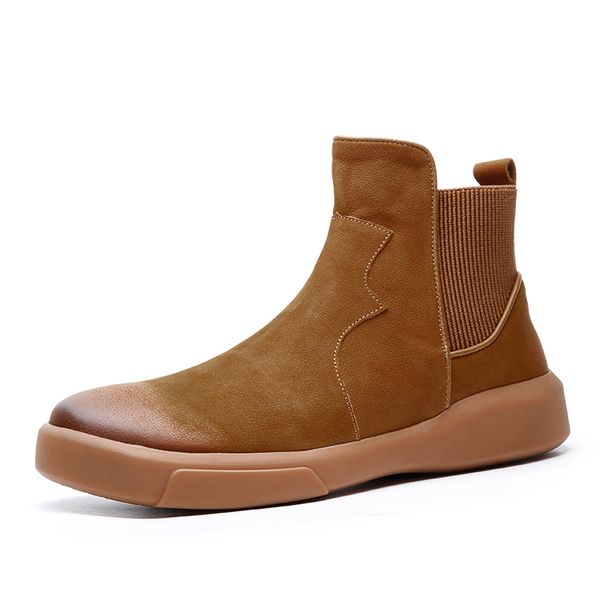 New Men boots man ankle boots genuine leather winter Brown male casual slip-on shoes men's tooling boots
New Men boots man ankle boots genuine leather winter Brown male casual slip-on shoes men's tooling boots