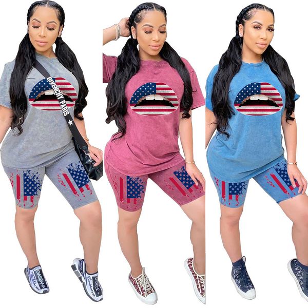 united states women's independent stand amazon recommend personality independence day printing leisure two-piece lips, White
united states women's independent stand amazon recommend personality independence day printing leisure two-piece lips, White
