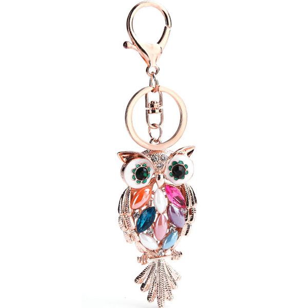 fashion rose gold plating with mixed color stones jeweled owl design zinc alloy key chain ring
fashion rose gold plating with mixed color stones jeweled owl design zinc alloy key chain ring
