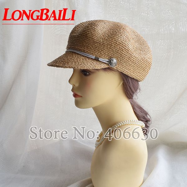longbaili summer elegant raffia straw octagonal hats for women sun beret caps swds065, Blue;gray
longbaili summer elegant raffia straw octagonal hats for women sun beret caps swds065, Blue;gray