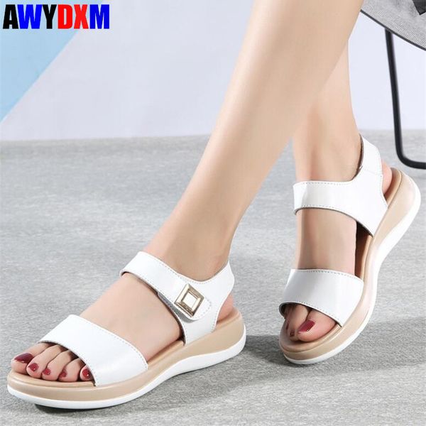 women sandals 2020 summer pu leather soft bottom ladies casual shoes comfort woman flat platform beach sandals female a262, Black
women sandals 2020 summer pu leather soft bottom ladies casual shoes comfort woman flat platform beach sandals female a262, Black