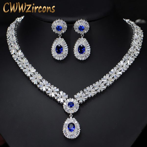 6 colors african cz beads big red green blue cubic zirconia luxury women jewelry sets for evening party t099 t190701, Silver
6 colors african cz beads big red green blue cubic zirconia luxury women jewelry sets for evening party t099 t190701, Silver