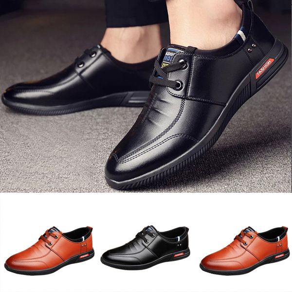 fashion men's shoes elegant comfortable office men flat casual shoes male casual lace-up shoe male suit, Black
fashion men's shoes elegant comfortable office men flat casual shoes male casual lace-up shoe male suit, Black