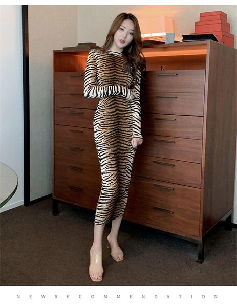 designer womens dress fashion tiger printed slim dresses luxury womens dress, Black;gray
designer womens dress fashion tiger printed slim dresses luxury womens dress, Black;gray