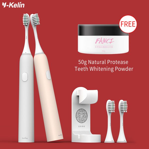 y-kelin electric toothbrush with 2 brush heads sonic rechargeable for adults braces electric orthodontic toothbrush 
y-kelin electric toothbrush with 2 brush heads sonic rechargeable for adults braces electric orthodontic toothbrush