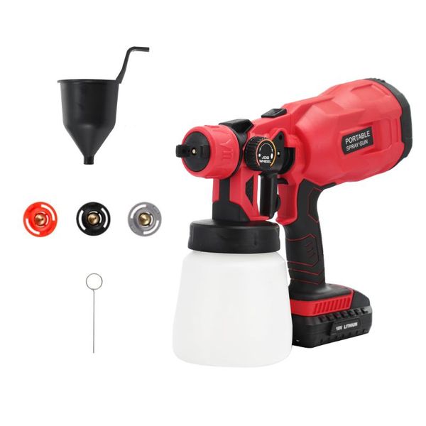 18v cordless spray gun 120w electric paint sprayer with 3 nozzles for for painting car wood furniture wall
18v cordless spray gun 120w electric paint sprayer with 3 nozzles for for painting car wood furniture wall