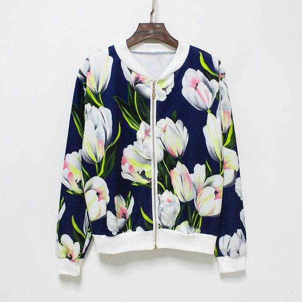 new flower print women basic coats long sleeve zipper bomber jacket casual jacket coat autumn winter streetwear sukajan clothes fit, Black;brown
new flower print women basic coats long sleeve zipper bomber jacket casual jacket coat autumn winter streetwear sukajan clothes fit, Black;brown