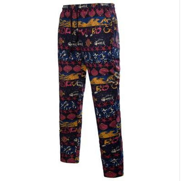 national style men's fashion linen sport pants long pants printed slim slacks waist jogger, Black
national style men's fashion linen sport pants long pants printed slim slacks waist jogger, Black