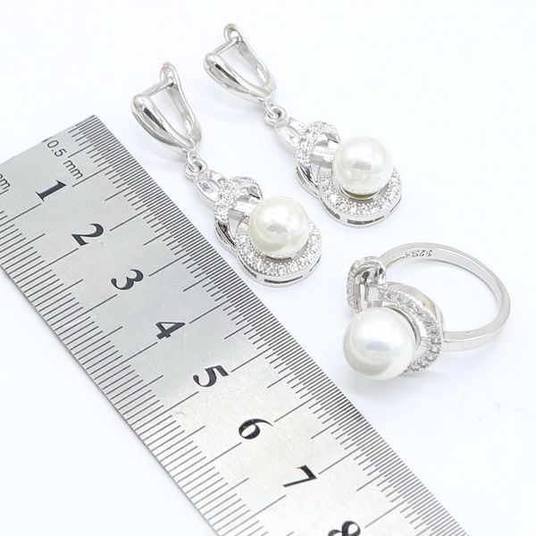 925 silver white pearl jewelry sets for women birthday earrings rings necklace pendant zircon bracelet, Slivery;golden
925 silver white pearl jewelry sets for women birthday earrings rings necklace pendant zircon bracelet, Slivery;golden