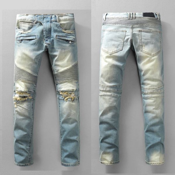 new france style #951# men's multi pocket moto pants ribbed stretch skinny light blue biker jeans slim trousers size 29-42
new france style #951# men's multi pocket moto pants ribbed stretch skinny light blue biker jeans slim trousers size 29-42