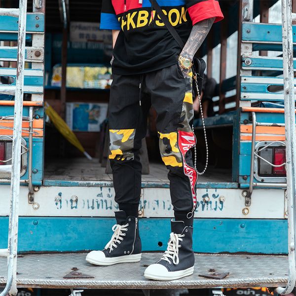 men's pants side zipper camouflage cargo men male joggers fashion harajuku hip hop us size, Black
men's pants side zipper camouflage cargo men male joggers fashion harajuku hip hop us size, Black