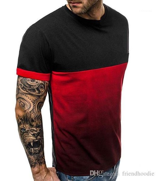 summer tshirts color patchwork gym fitness sports tees short sleeved 19ss new mens, White;black
summer tshirts color patchwork gym fitness sports tees short sleeved 19ss new mens, White;black