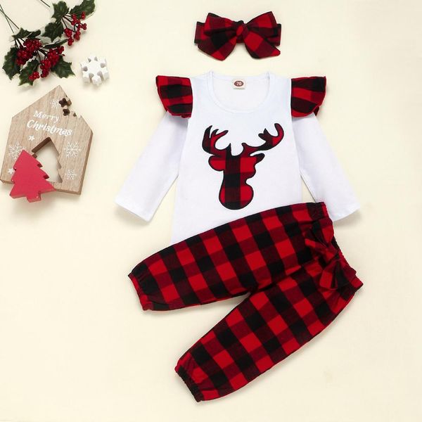 christmas baby boy girls costume clothes set cotton reindeer long sleeve + pant + headband 3pc outfits, White
christmas baby boy girls costume clothes set cotton reindeer long sleeve + pant + headband 3pc outfits, White
