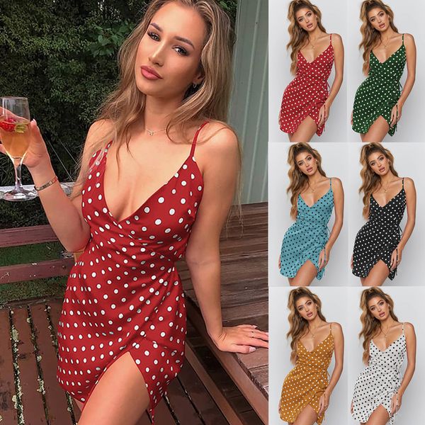 summer dress women holiday sleeveless deep v neck dot printed dress beach high waist dresses woman party night vestidos, Black;gray
summer dress women holiday sleeveless deep v neck dot printed dress beach high waist dresses woman party night vestidos, Black;gray