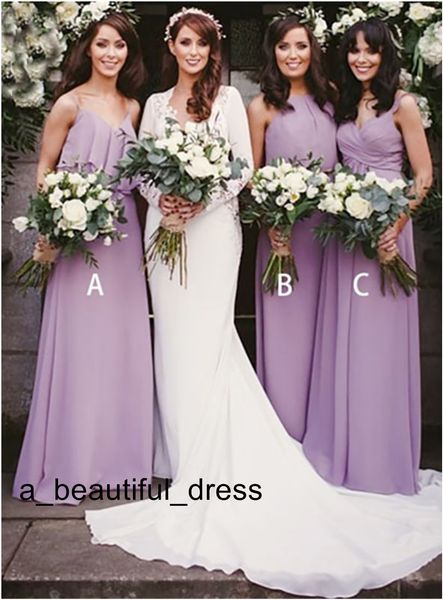 wedding party events beautiful a-line bridesmaid dresses sleeveless mismatched chiffon simple long bridesmaid dresses custom made, White;pink
wedding party events beautiful a-line bridesmaid dresses sleeveless mismatched chiffon simple long bridesmaid dresses custom made, White;pink