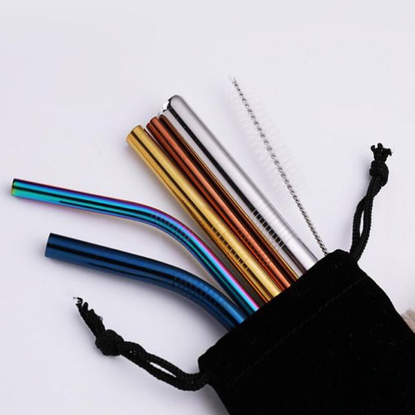 100pcs(10 sets) reusable drinking straw rainbow 304 stainless steel straw with cleaner brush for coffee mugs
100pcs(10 sets) reusable drinking straw rainbow 304 stainless steel straw with cleaner brush for coffee mugs