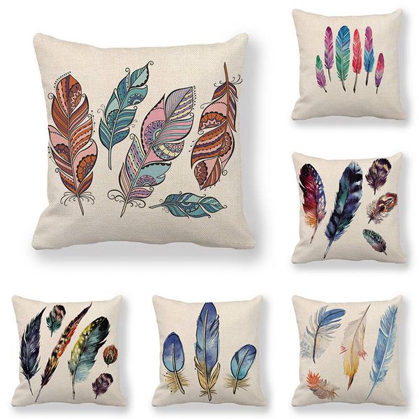 45cm*45cm cushion cover colourful feathe design linen/cotton pillow case sofa and home decorative pillow cover
45cm*45cm cushion cover colourful feathe design linen/cotton pillow case sofa and home decorative pillow cover